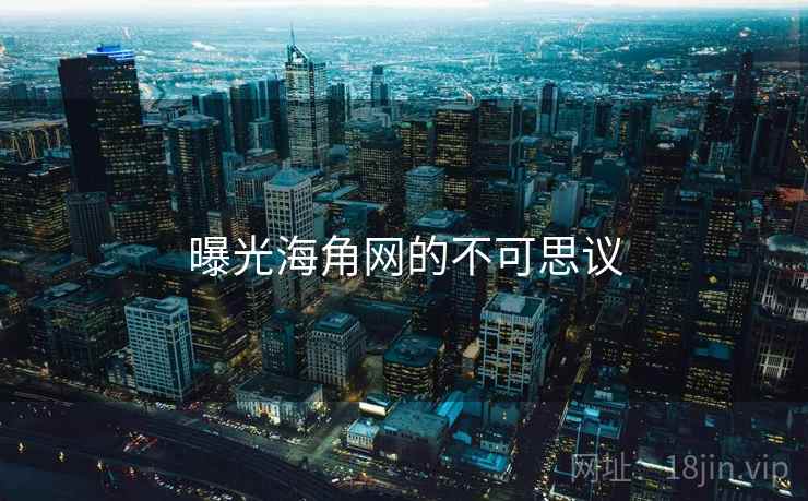 曝光海角网的不可思议